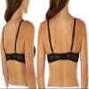ToBeInStyle Women's Classic Push Up Bra w/Butterfly Designed Lace Overlay - Black - 42DD view 2