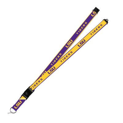 Rico Industries LSU Tigers Lanyard Keychain 2-sided Breakaway Clip University of