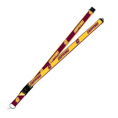 Rico Industries Central Michigan Chippewas Lanyard Keychain 2-sided Breakaway Clip University