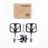 ZiZZO Quick Release Bike Pedals with Free Under Saddle Pedals Holding Bracket view 4