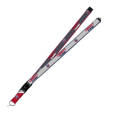 Rico Industries Liberty Flames Lanyard Keychain 2-sided Breakaway Clip GRAY University
