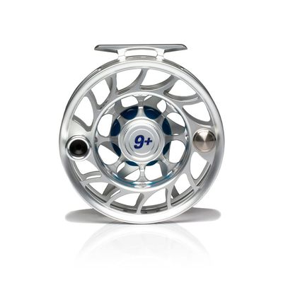 Hatch Outdoors Iconic Plus Large Arbor Fly Reel (Clear/Blue, 9)