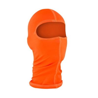 Generic Merchandise Solid Neon Hunter High Visibility Blaze Construction Orange Poylester Stretch Balaclava Face Mask Hunting Military Hunt Biker Outdoors Ski Helmet