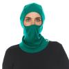 100% Merino Wool Balaclava - Winter Ski Mask - Face Mask - Cold Weather Gear - Emerald Green - One Size view 2