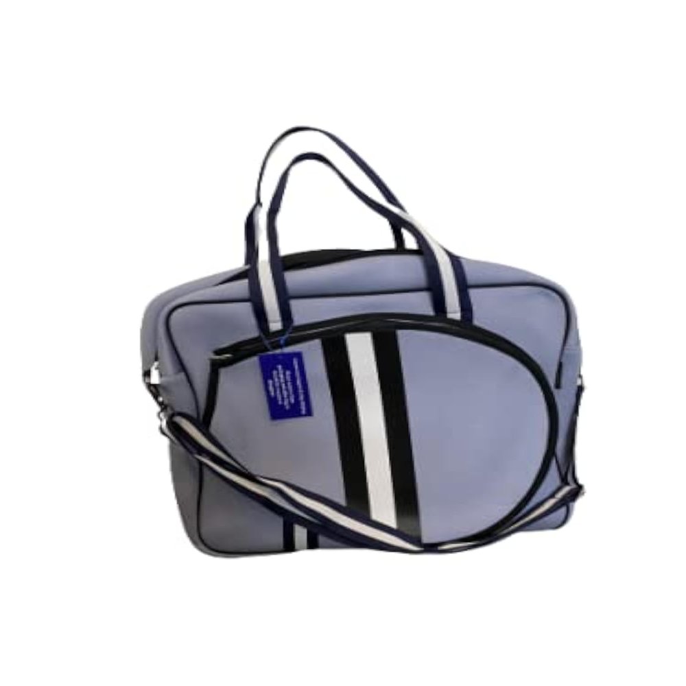 Dallas Hill Designs Tennis Bag for Women | Neoprene Tote | 3 Rackets | Applicable for Pickleball, Paddle, Squash, Racquetball, Badminton | Shoes and Gear | Ladies Purse | Multi Pockets