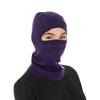 100% Merino Wool Balaclava - Winter Ski Mask - Face Mask - Cold Weather Gear - Dark Purple - One Size view 1