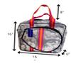 Dallas Hill Designs Tennis Bag for Women | Neoprene Tote | 3 Rackets | Applicable for Pickleball, Paddle, Squash, Racquetball, Badminton | Shoes and Gear | Ladies Purse | Multi Pockets view 3
