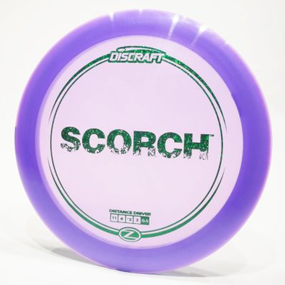 Discraft Z Scorch Disc Golf Distance Driver, Pick Color/Weight [Stamp & Exact Color May Vary] Purple 170-172 Grams