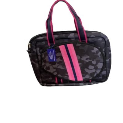 Dallas Hill Designs Tennis Bag for Women | Neoprene Tote | 3 Rackets | Applicable for Pickleball, Paddle, Squash, Racquetball, Badminton | Shoes and Gear | Ladies Purse | Multi Pockets