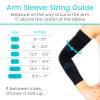 Vive Arm Compression Sleeve for Men, Women - 20-30mmHg Medical Graduated with UV Protection - For Tendonitis, Arthritis, Swelling (Medium) view 2