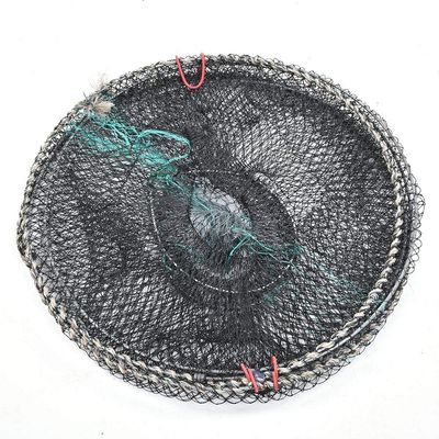 01 02 015 Fishing Bait Trap, Fishing Bait Net Foldable Bait Cast Mesh Trap Net for Crab Fish Lobster Prawn Crayfish