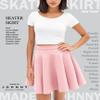 MBJ WB211 Women's Basic Versatile Stretchy Flared Skater Skirt for Girl S Pink view 4