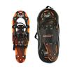 Lightweight Aluminum Frame Snowshoes with Dual Ratchet Bindings, Nylon Heel Strap, HDPE Decking, Includes Heavy Duty Carry Bag, Available in Adult and Kids Sizes, 21", Orange, Snowshoe Only view 1