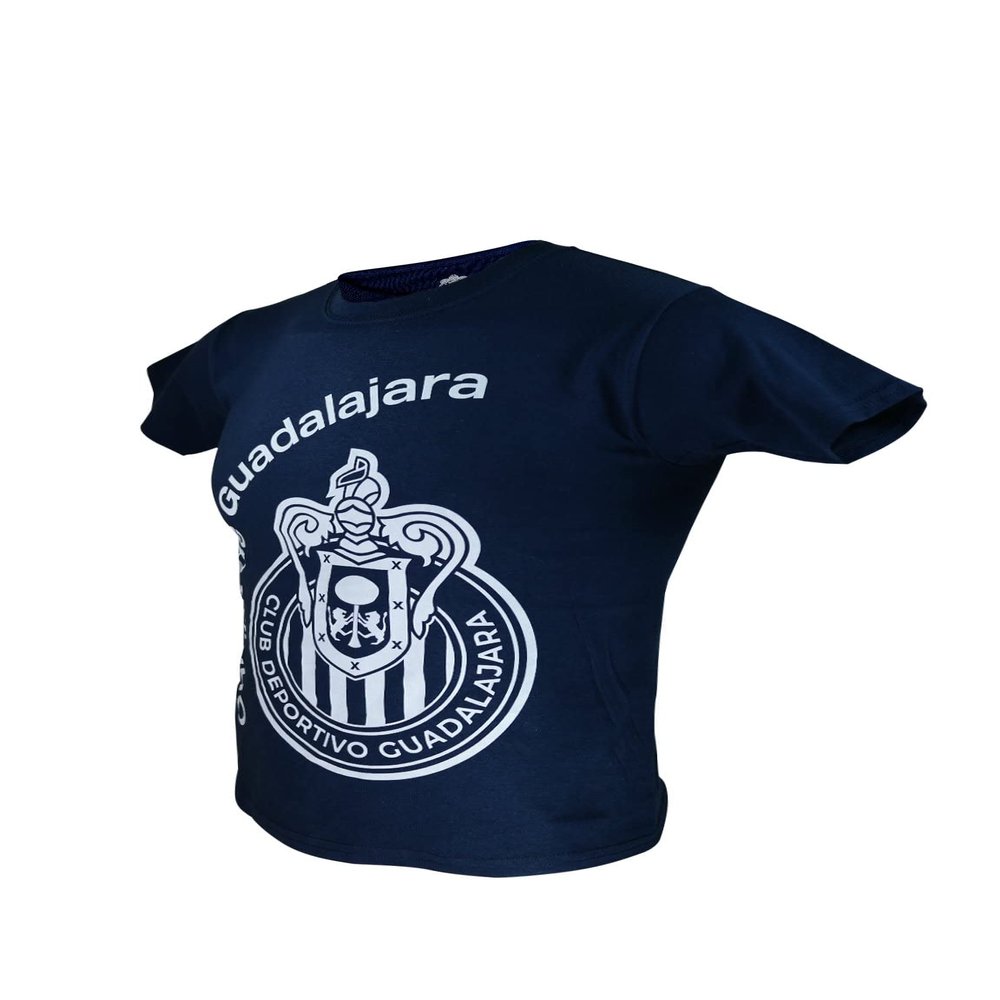 Icon Sports Men Chivas De Guadalajara Officially Licensed Soccer T-Shirt Cotton Tee -10 Medium Black