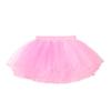 easyforever Kids Girls Chiffon Ballet Dance Pull-on Wrap Skirt Classic Workout Tutu Skirt with Waist Tie W Pink 6-11 Years view 3