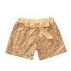 FEESHOW Little Kids Girls Sparkling Sequins Elastic Waistband Shorts Athletic Tumbling Bottoms Gold 1-2 Years view 3
