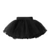 easyforever Kids Girls Chiffon Ballet Dance Pull-on Wrap Skirt Classic Workout Tutu Skirt with Waist Tie W Black 6-11 Years view 2