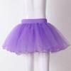 easyforever Kids Girls Chiffon Ballet Dance Pull-on Wrap Skirt Classic Workout Tutu Skirt with Waist Tie W Purple 11-16 Years view 4