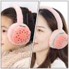 ARTIBETTER Winter Embroidered Earmuff Strawberry Plush Ear Warmers Cold Weather Ear Cover Outdoor Furry for Girls Christmas Birthday Pink view 4