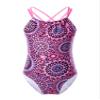 Daenrui Kids Girls One Piece Swimsuit Halter Adjustable Straps Criss Cross Back Bathing Suit Beachwear Pink 2 Years view 1