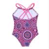 Daenrui Kids Girls One Piece Swimsuit Halter Adjustable Straps Criss Cross Back Bathing Suit Beachwear Pink 2 Years view 4
