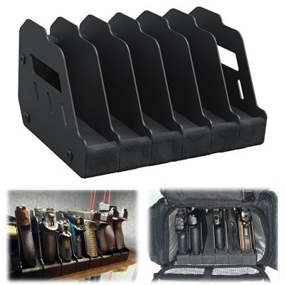 ANTREEMAG Gun Rack for Pistol, Soft Foam Pistol Holder for Gun Safe, Cabinet, Storage, Handgun Stand Organizer Accessories with 6 Gun Slots