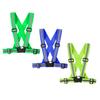 Famnosta Running Reflective Vest Gear 3 Pack Adjustable Safety Vest for Women Men High Visible Reflective Straps Vest for Running Cycling Motorcycling (Green,Blue,Grass Green) view 1