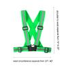 Famnosta Running Reflective Vest Gear 3 Pack Adjustable Safety Vest for Women Men High Visible Reflective Straps Vest for Running Cycling Motorcycling (Green,Blue,Grass Green) view 2