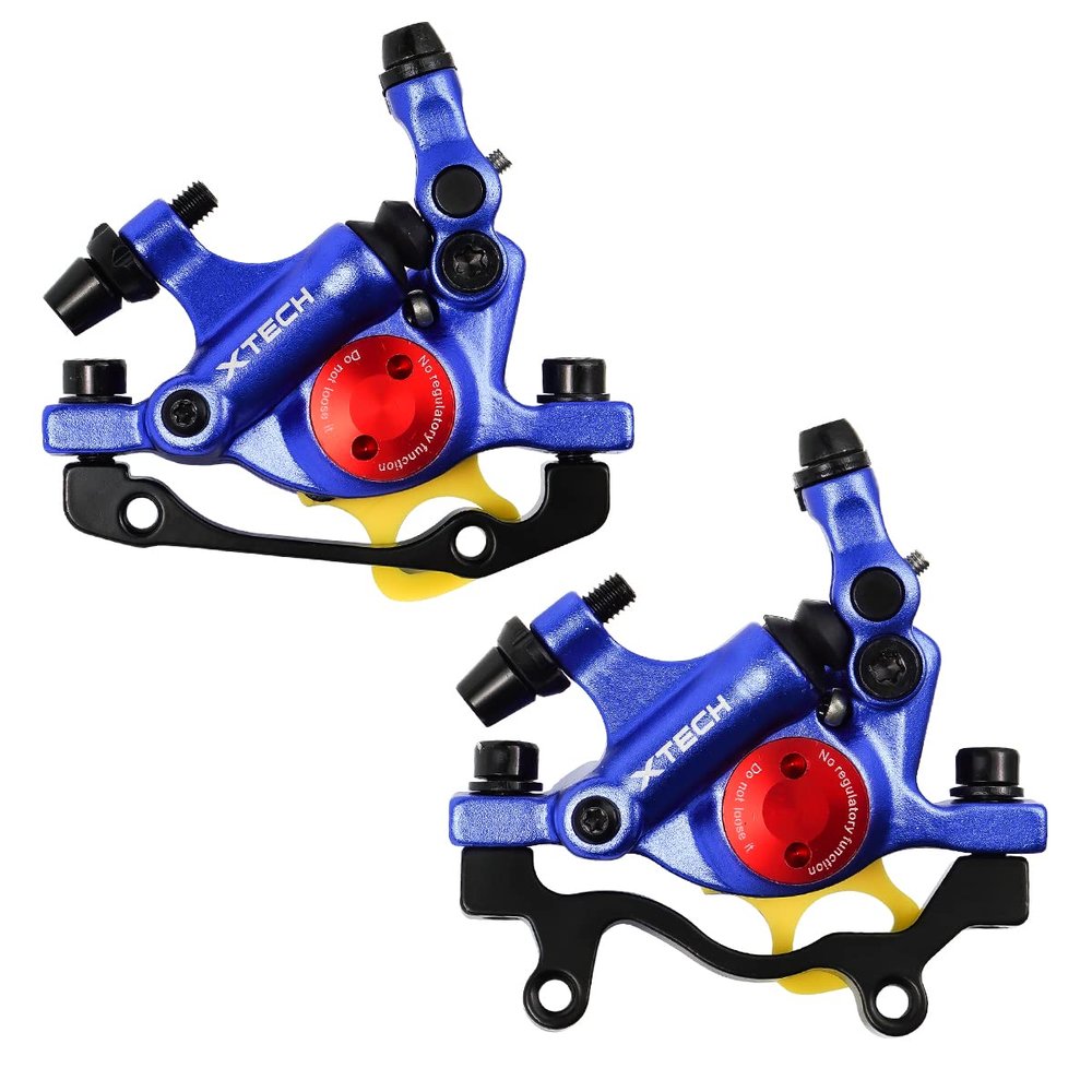 CNC MTB Hydraulic Disc BrakeBike Disc Brakes Front and Rear Line Pulling Hydraulic Disc BrakeBlue.