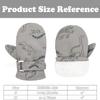 Slivery Color Toddler Gloves Kids Mittens Winter Warm Lined Fleece Gloves Waterproof Snow Baby Mitten for Boys Girls view 3
