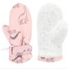 Slivery Color Toddler Gloves Kids Mittens Winter Warm Lined Fleece Gloves Waterproof Snow Baby Mitten for Boys Girls view 4
