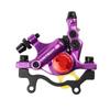 CNC MTB Hydraulic Disc Brake SetBike Disc Brake Sets Front and Rear Line Pulling Hydraulic Disc BrakePurple. view 1