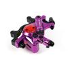 CNC MTB Hydraulic Disc Brake SetBike Disc Brake Sets Front and Rear Line Pulling Hydraulic Disc BrakePurple. view 3