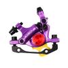 CNC MTB Hydraulic Disc Brake SetBike Disc Brake Sets Front and Rear Line Pulling Hydraulic Disc BrakePurple. view 1