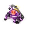 CNC MTB Hydraulic Disc Brake SetBike Disc Brake Sets Front and Rear Line Pulling Hydraulic Disc BrakePurple. view 2