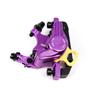 CNC MTB Hydraulic Disc Brake SetBike Disc Brake Sets Front and Rear Line Pulling Hydraulic Disc BrakePurple. view 3