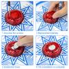 Eastgoing Outdoor Disc 175 Gram LED Light Up Flying Disc.Glow in The Dark Flying Disc(Blue and Red Light) Light up Flying Disc for Adult.Great for Lawn, Beach,Backyard Games and Tailgating view 4