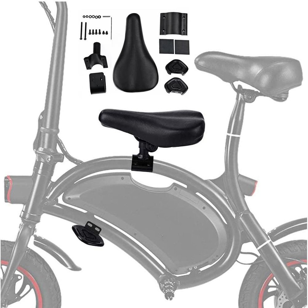 Newborm Set of Children Saddle Seat Foot Pedals, Bicycle Saddle Designed Suspension Shock Absorbing for F Wheel DYU Electric Bike Foot,No Handlebar
