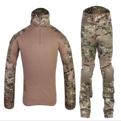 Emerson Airsoft Hunting Tactical BDU Suit Combat Military Gen2 Uniform Shirt Pants (Small, Multicam Black)