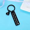 Nimteve Drive Safe Keychain - Handsome Mens Gifts For Him Dad Husband Boyfriend Initial 26 Letter (L) Birthday view 2