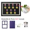 Shadow Box for Medals, Race Bibs, and Photos Display - 7 Medal Display Case - Large Medal Display Picture Frame for Marathon Runner, Race Winner, Military Awards, Triathlons & All Sports (Black, A3) view 4