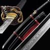 HERO SWORD Traditional Full Handmade High Grade Katana Top Real Choji Hamon Japanese Samurai Sword Copper Gold Sanke Tsuba view 1