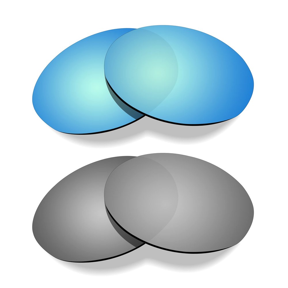 Littlebird4 Premium 1.5mm Polarized Replacement Lenses for Oakley Eye Jacket Redux OO9438 Sunglasses - MultiOptions (Titanium+Blue)