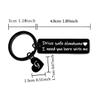 Nimteve Gifts For Men Drive Safe Handsome Mens Gifts For Him Dad Husband Boyfriend Initial Drive Safe Keychain Birthday 26 Letter (G) view 4