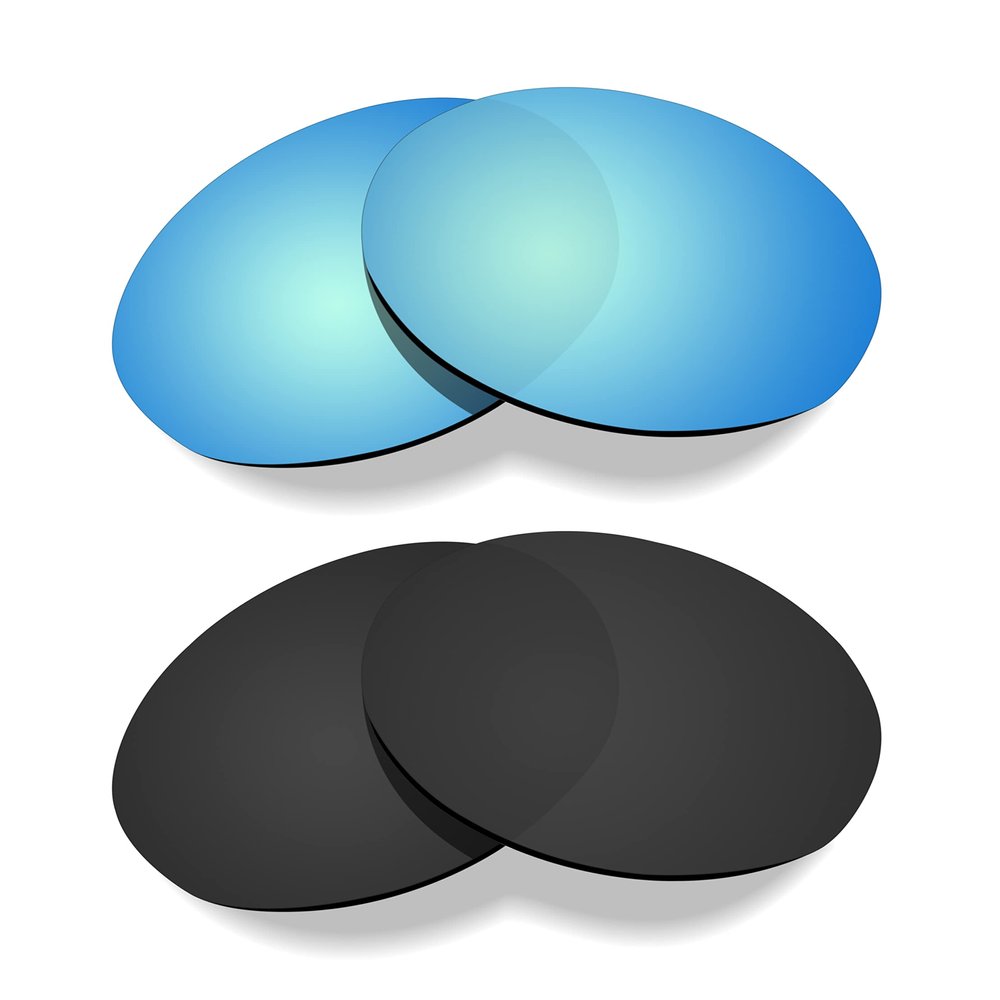 Littlebird4 Premium 1.5mm Polarized Replacement Lenses for Oakley Eye Jacket Redux OO9438 Sunglasses - MultiOptions (Black+Blue)
