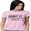 Go All Out XX-Large Pink Womens Admit It Life Would Be Boring Without Me T-Shirt view 2