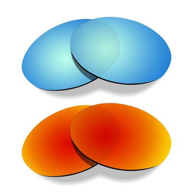 Littlebird4 Premium 1.5mm Polarized Replacement Lenses for Oakley Eye Jacket Redux OO9438 Sunglasses - MultiOptions (Red+Blue)