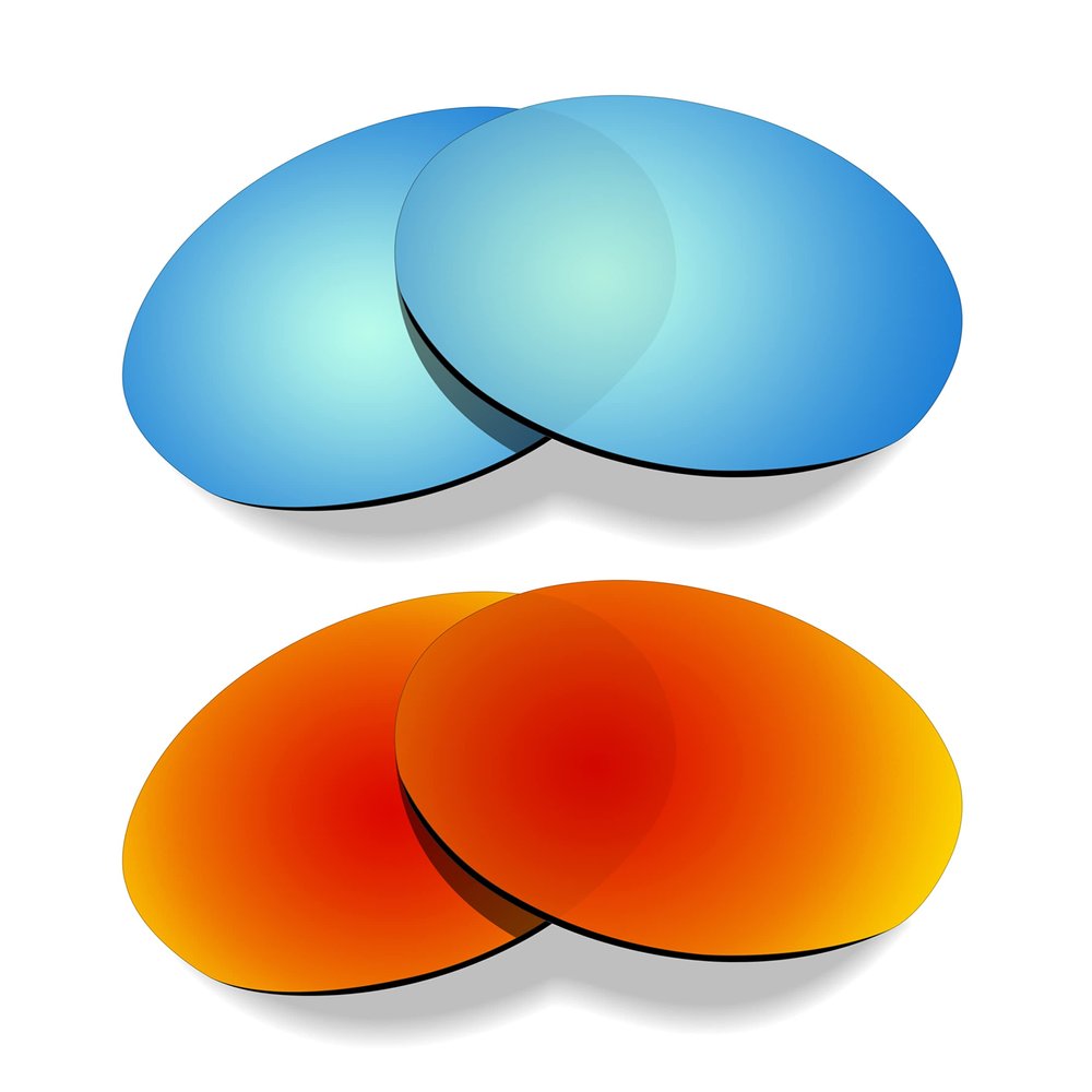 Littlebird4 Premium 1.5mm Polarized Replacement Lenses for Oakley Eye Jacket Redux OO9438 Sunglasses - MultiOptions (Red+Blue)