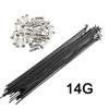 QQY Bicycle Spokes 36pcs Bike Spoke 14G J Bend Steel Bicycle Spokes with Nipples 76mm-305mm (118mm) view 2