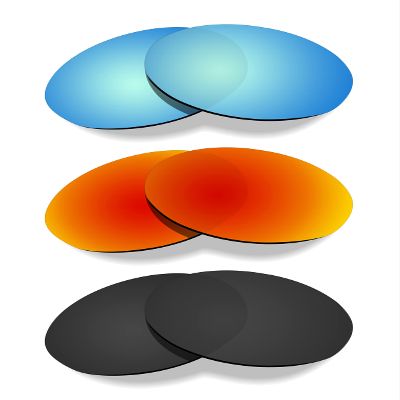 Littlebird4 Premium 1.5mm Polarized Replacement Lenses for Oakley Eye Jacket Redux OO9438 Sunglasses - MultiOptions (Black+Red+Blue)
